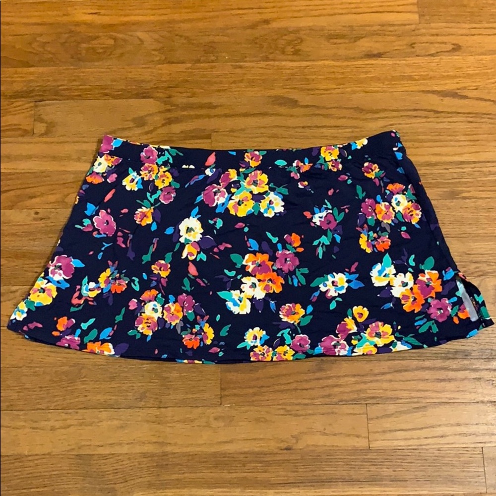 Lands’ End bikini bottom coverup swim skirt 12 w/o attached panty.